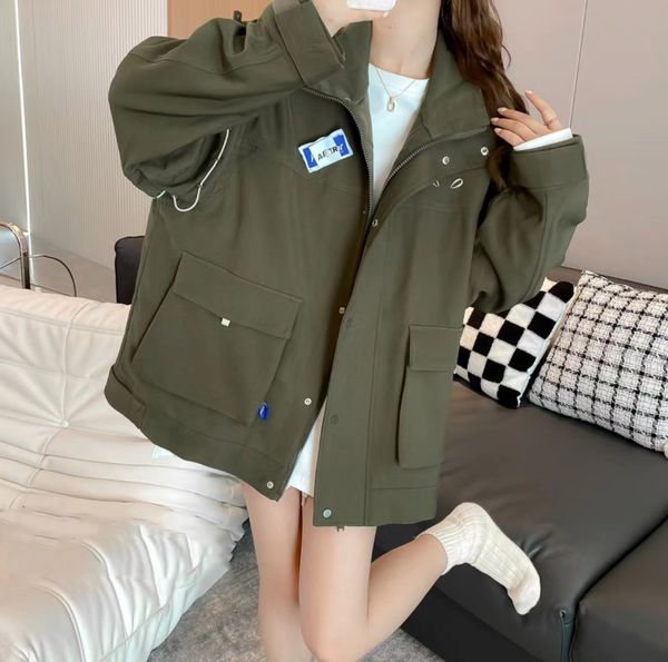 

womens jackets korean jacket oversized ader error autumn little monster outerwear male and female lovers neutral trench coat 230213, Black;brown