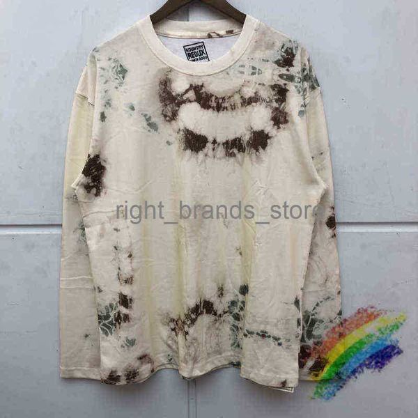 

men's t-shirts long seve tie dye kapital t shirt men women t-shirts oversized tee 0213v23, White;black
