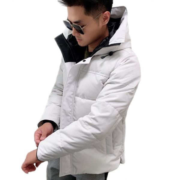 

new style outdoor winter men leisure jassen chaquetas parka white duck outerwear hooded keep warm down jacket manteau fashion classic coat s, Black