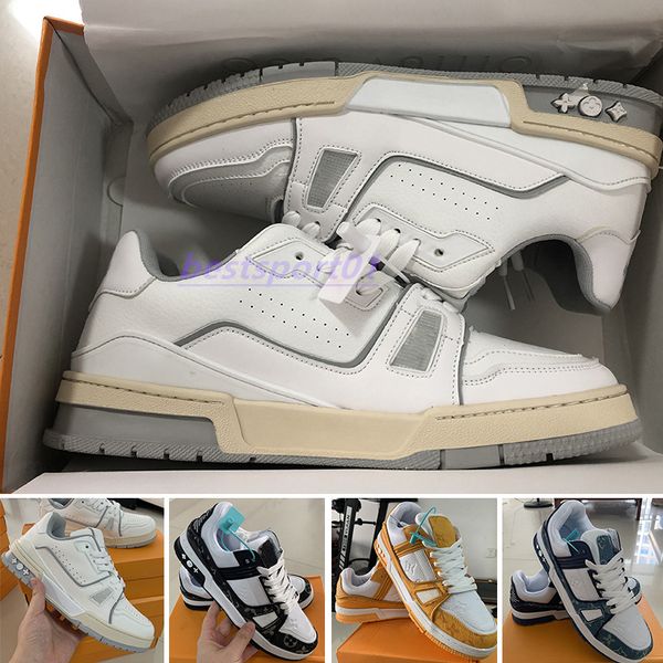 

2022 new printing sneakers men casual shoes grey orange red training shoe trainer wild low-skate platform classic luxury 39-44 b1