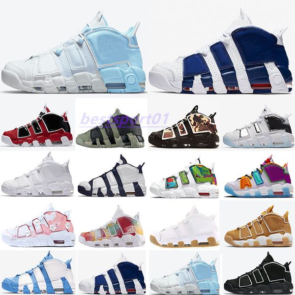 

mens women more uptempos basketball shoes 2022 new uptempos scottie pippen split split doernbecher gym team red sport sneakers italy bulls h