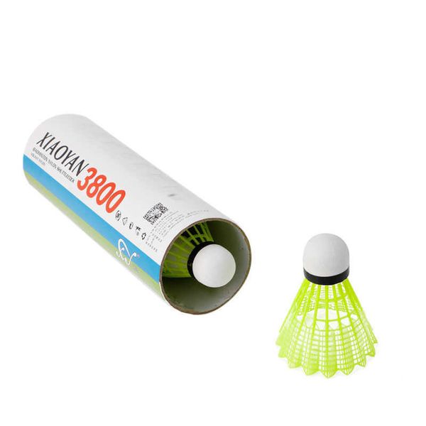 

badminton shuttlecocks 6pcs durable training train gym fitness nylon shuttlecocks badminton ball sport j230213