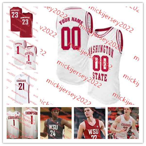 

reuben chinyelu joseph yesufu washington state cougars basketball jersey custom andrej jakimovski justin powell kymany houinsou ben olesen m, Black