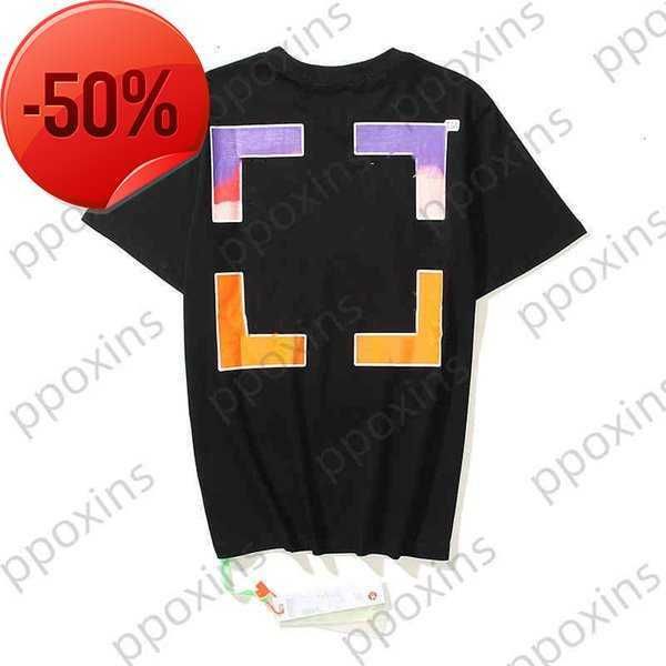

men's t-shirts off t-shirts offs white irregular arrow summer loose casual short sleeve t-shirt for men and women printed letter x on t, White;black