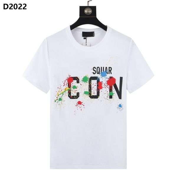 

d2 dsq icon gg men t shirt brand men t-shirt designer mens polo shirt luxury print shorts o-neck short sleeve men's shirts streetwear, White;black