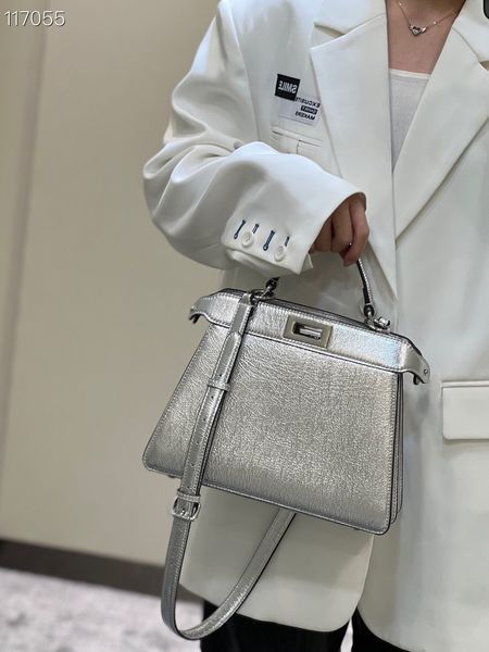 

3362 peekaboo i see u bag luxury designer organ bag fashion gold silver handbag large capacity one shoulder crossbody bags