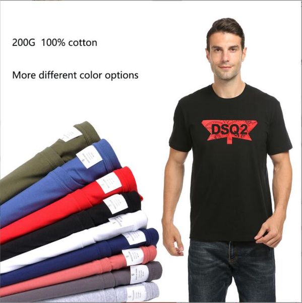

dsq2 men's tees polo summer fashion style cotton casual t-shirt simple short-sleeve logo letter dsq2 t-shirt for men and women boyfrien, White;black