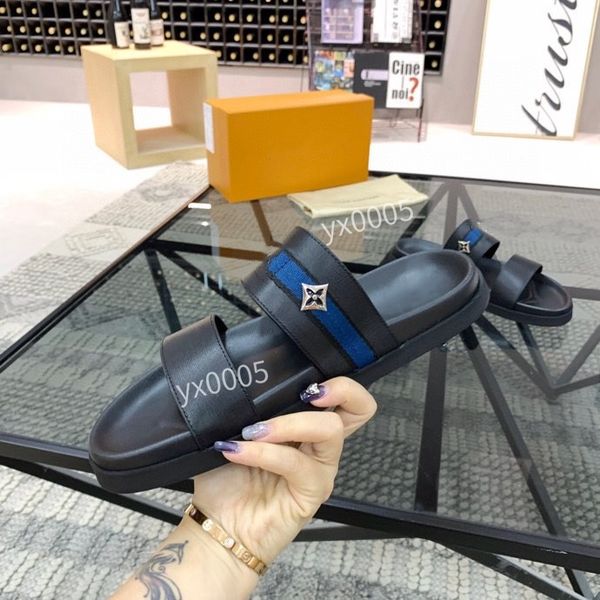 

dad sandals designer men sandals leather mens slides quilted platform summer grandad luxury sandal beach circular, Black