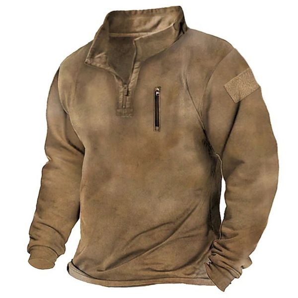 

mens hoodies sweatshirts mens retro zip stand collar sweatshirt casual outdoor autumn loose long sleeves pullover fleece pullover winter sh, Black