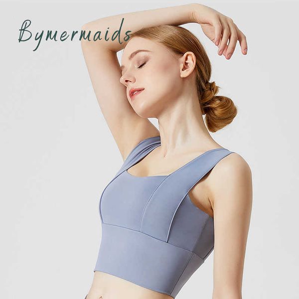 

exercise fitness clothing bymermaids sports bra breathable women's underwear shockproof high intensity running training fitness yoga sp