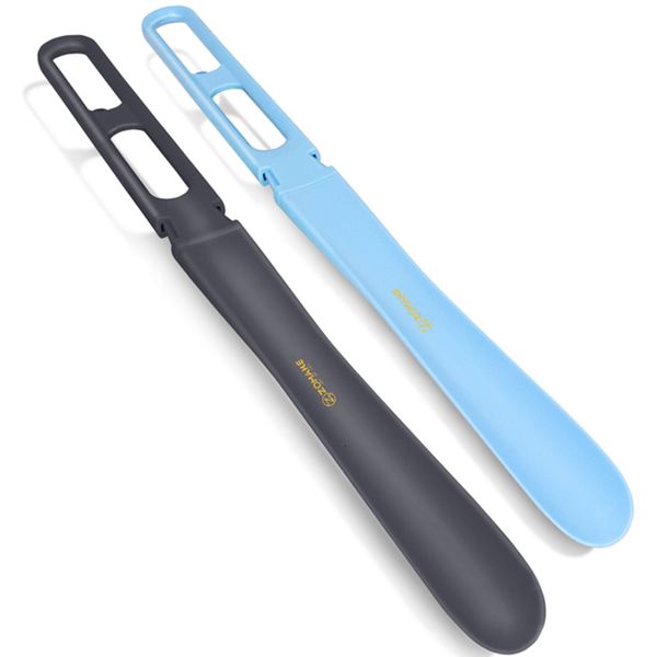 

shoe parts accessories zomake plastic long handle shoes horn for seniors 234" adjustable length shoehorn for women men shoes2 pack 2302, White;pink