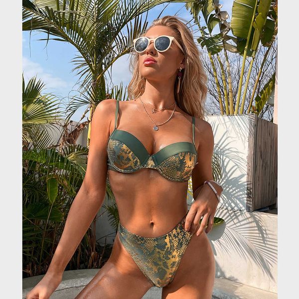 

women's swimwear 2022 brazilian bikini set high waist golden printed women swimwear push up bikinis swimsuit female biquini bathing sui, White;black