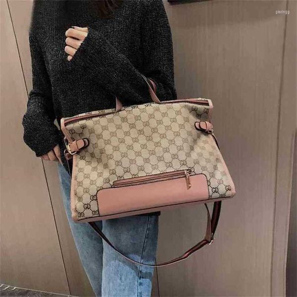 

handbags online 70% off 2023 shoulder bags canvas women's one versatile fashion printed commuter portable tote large capacity bags