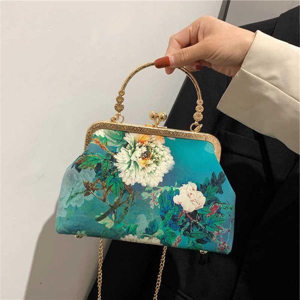 

exquisite embroidery evening bags for women purse and handbag flowers dinner clutch hand ladies chain crossbody shoulder