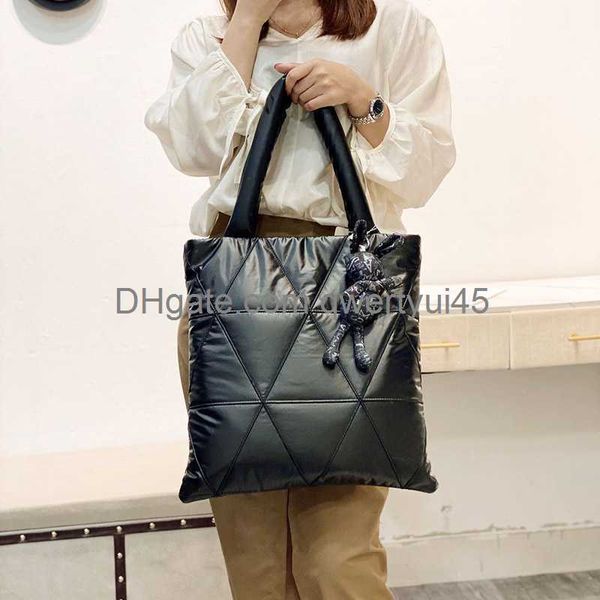 

totes fashion women handbags 2021 winter nylon shoulder bags large capacity design space pad down bag luxury female shopper tote bolsa 02132