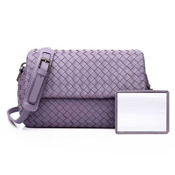 

bottegas bags 2021 new women's bag fashion trend versatile leather women's bag layer sheepskin pure hand-woven bag 1qua