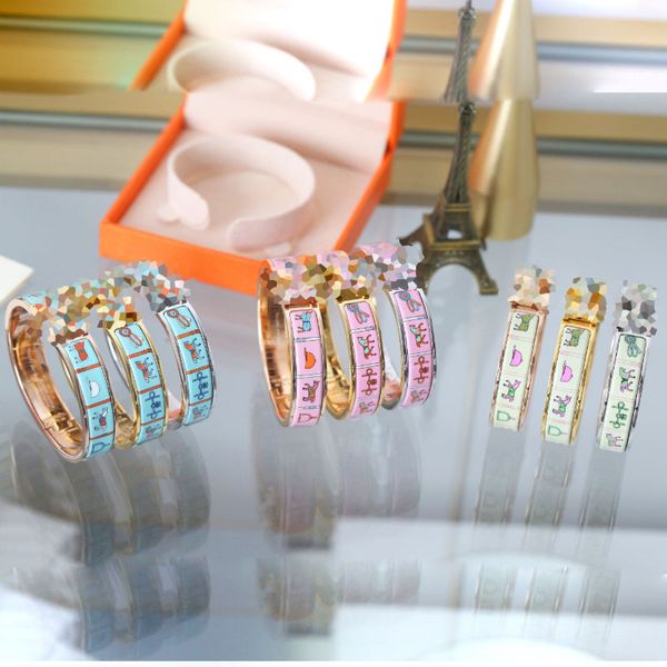 

12mm enamel clic bangle for women charm bracelets have, Black