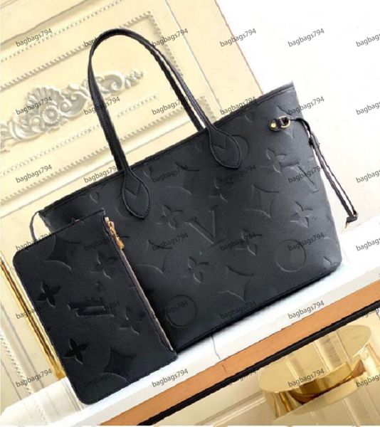 

6 colors lattice 2pcs set women pu leather handbag ladies designer handbag lady clutch purse retro shoulder m45685 6689