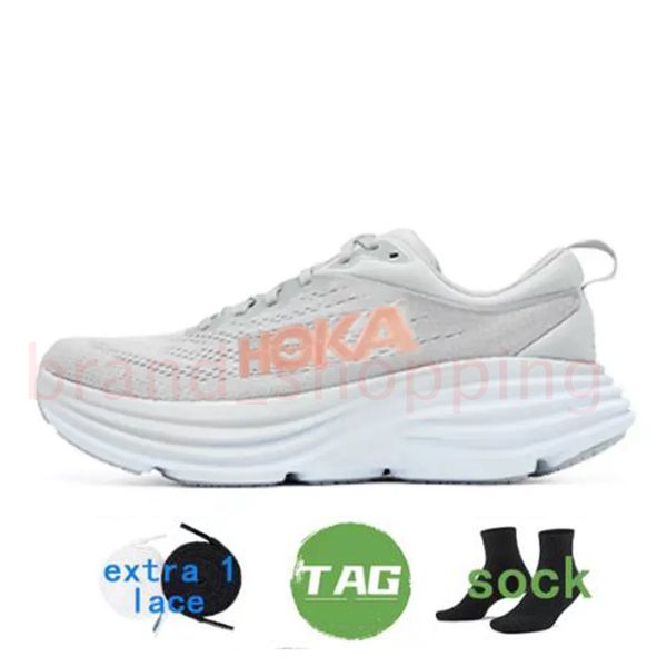 

hoka one bondi 8 running shoes triple black white summer song shark skin harbor mist anthracite castlerock goblin blue men women platform de