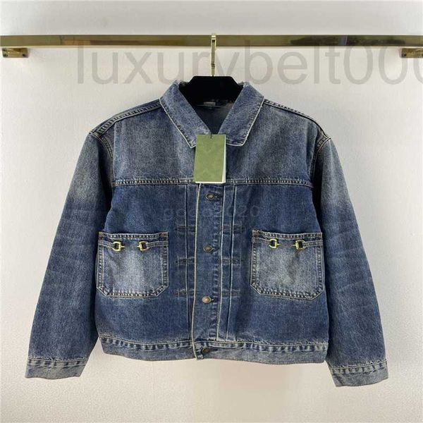 

women's jackets designer women loose brand denim jacket with metal letter buttons vintage designer bomber coat girls milan runway long, Black;brown