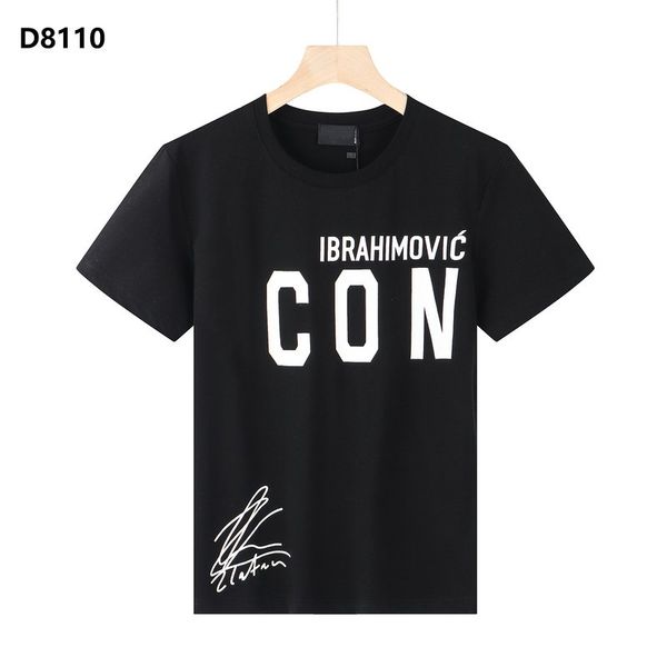 

23ss brand men's t-shirts designer mens polo shirt luxury dsquare print shorts o-neck short sleeve men's shirts d2 dsq icon gg st, White;black