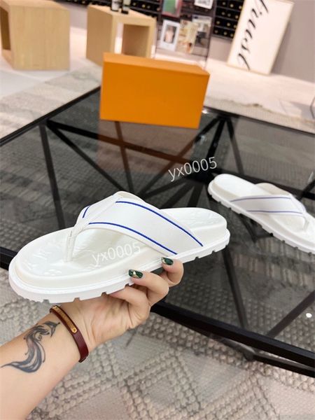 

designer luxury sandal men chain slides summer rubber slides fashion beach shoes flat slippers size38-45, Black