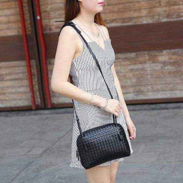 

bottegas bags genuine leather women's bag sheepskin pure hand woven bag shoulder bag messenger bag woven shell bag women ommv