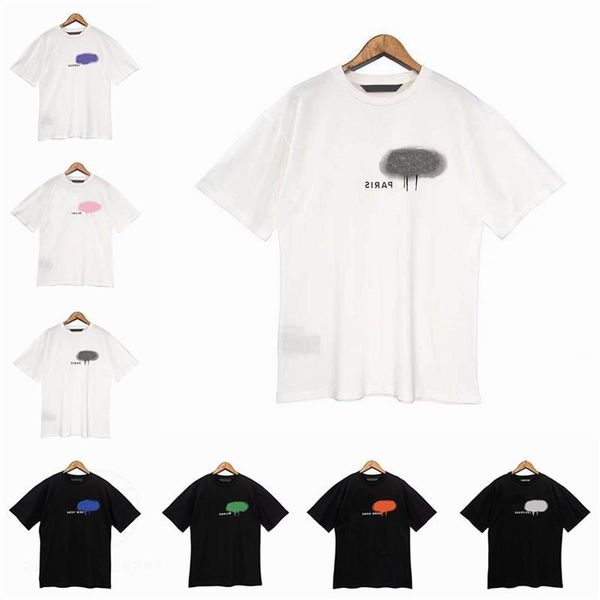 

men's t shirts tees designes men women cotton t shirt brands luxurys palms for man t-shirts pa clothing letter short sleeve spring summ, White;black