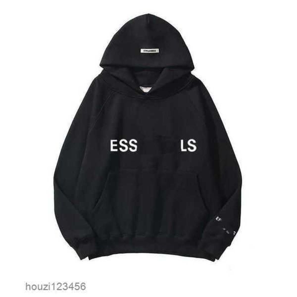 

designer luxury essential sweater hoodie autumn winter mens and womens loose casual cotton basketball hooded various styles2022, Black