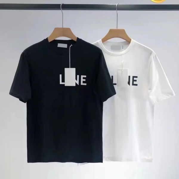 

luxury mens womens t shirt black red letter printed cotton shirts short sleeve fashion brand tees asian size s-4xl, White;black