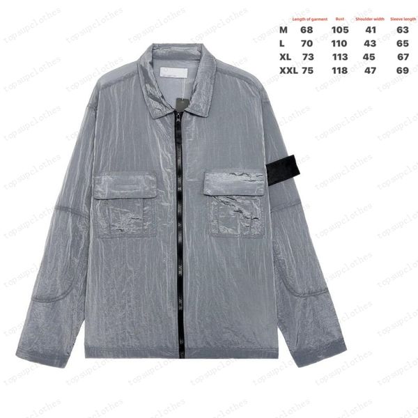 

classic europe retro mens jacket street jackets men nylon fabric arm letter embroidery oem double pocket design waterproof overshirt fdq7, Black;brown