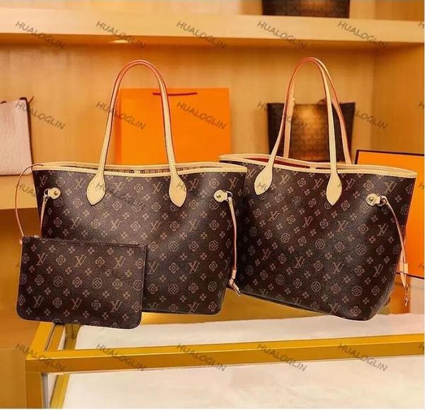 

women 2pcs handbags purse shoulder bag women luxurys ladies designer bag composite bags lady clutch bag tote female purse wallet new m40156