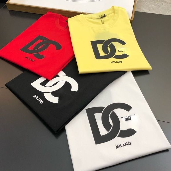 

2023 summer designer mens t shirts luxury t shirt europe men classic big letter print tshirts casual line printing cotton tee top, White;black