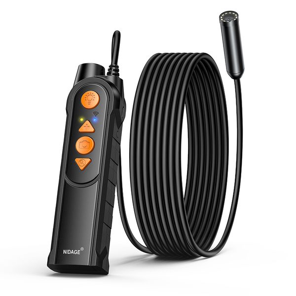 

5m cable length wireless endoscope 12mp auto focus wifi endoscope inspection camera borescope 5g wifi endoscope camera sewer snake camera fo