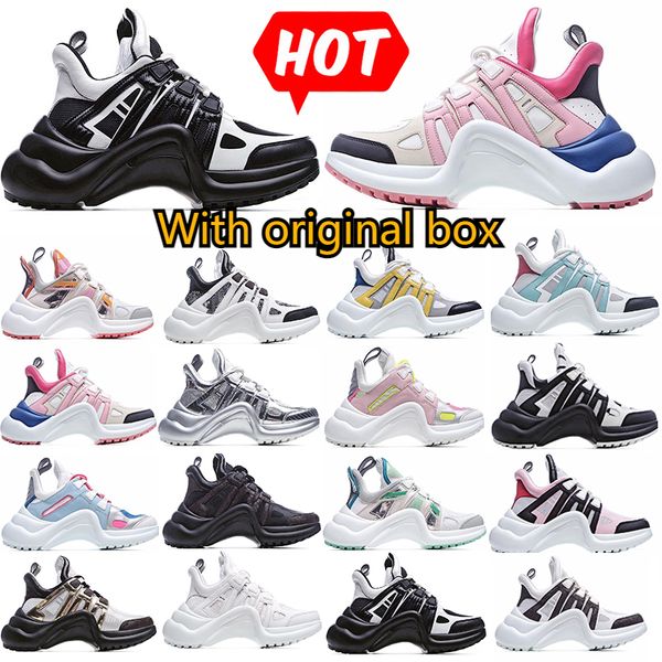 

trainer paris fashion dad archlight dress shoes black genuine leather flower sneakers arched sole mesh black breathable bow designer platfor