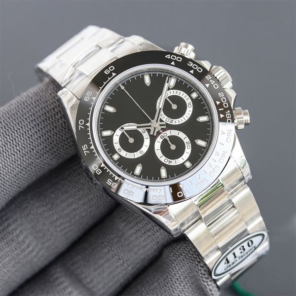 

clean factory v11 deluxe luxury watch mens watches automatic sapphire automatic chronograph watches eta 4130 ceramic bezel 116500 model 904l, Slivery;brown