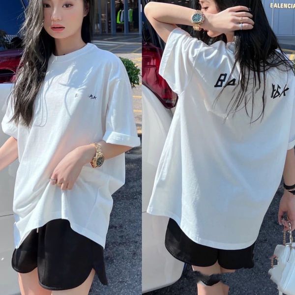 

mens t shirt womens designer of luxury t-shirt brand t shirt clothing spray letter short sleeve spring summer tide men and women tee s-5xl, White;black