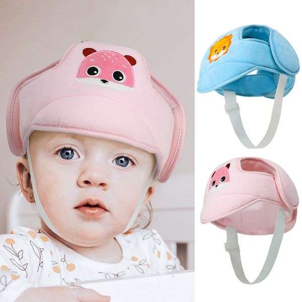 

caps hats baby safety helmet head protector no bumps and soft cushion children walking harnesses hat for running crawling 230213, Yellow