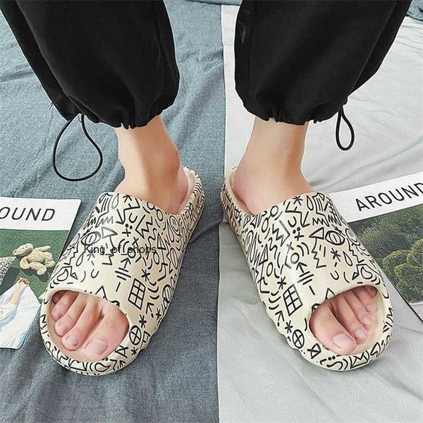 

designer yeesys slides slippers kany sandals foam rubber 2022 large coconut yeesys kany same couple slippers slide couple sandals men ny16, Black