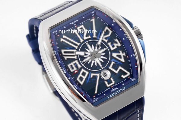

abf v45 blue mens watch tonneau arabic numeral luxury watches cz02 automatic movment stainless steel sapphire crystal water resistance, Slivery;brown