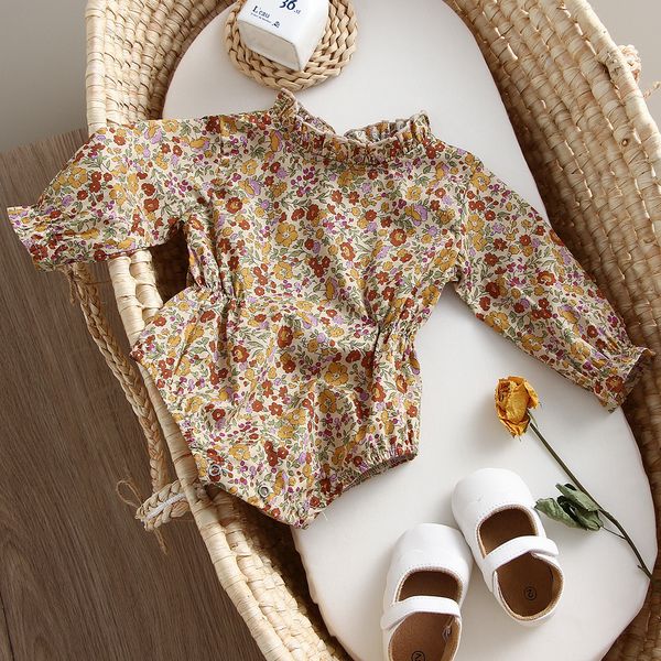 

jumpsuits baby girl rompers long sleeve romper summer onepiece fashion 100% organic cotton born clothes 024m 230213, Blue