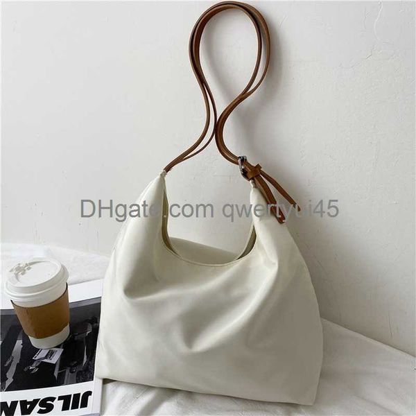 

totes large capacity canvas shoulder bag for women 2022 new shopping bags solid color vintage tote bag casual handbags crossbody bag 021323h
