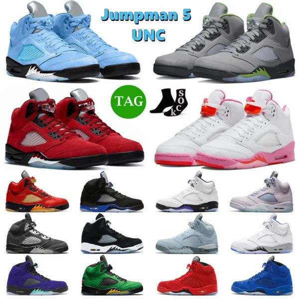 

usu 9days get shoes jumpman 5 5s men basketball shoes unc green bean concord easter raging red aqua racer blue oreo anthracite jorden og air, Black