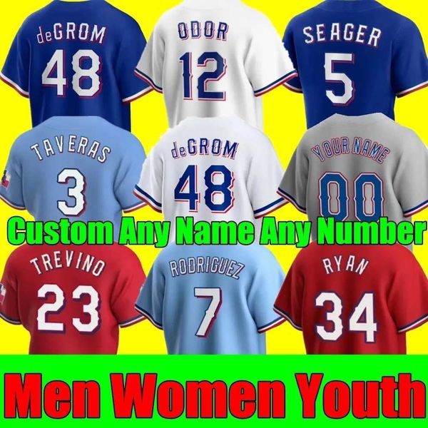 

34 nolan ryan 5 corey seager texas baseball jersey marcus semien eli white willie calhoun mitch garver jonah heim nathaniel lowe jose trevin, Blue;black