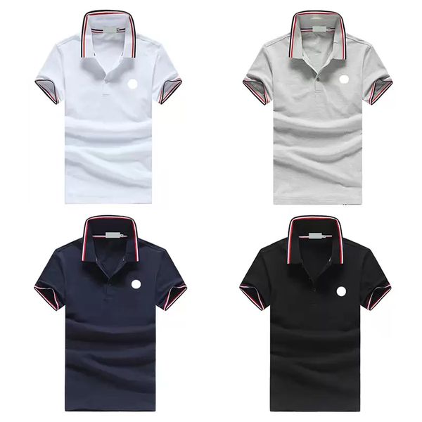 

new mens stylist polo shirts luxury brand mens designer polo t shirt summer fashion breathable short-sleeved lapel casual top, White;black
