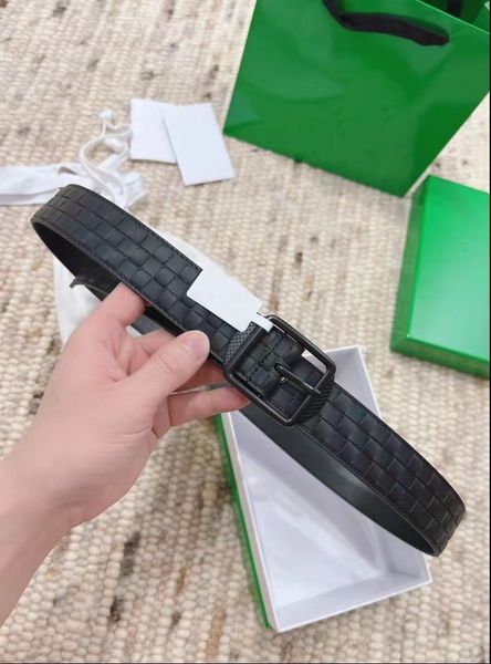 

men's belts luxury designers woven leather belt for mens and womens fashion business casual beltsb0006, Black;brown