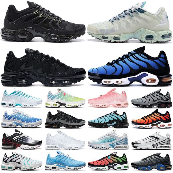 

2023 men women running shoes plus terrascape triple black white atlanta hyper sky blue fury jade laser wolf grey mens trainers outdoor sport