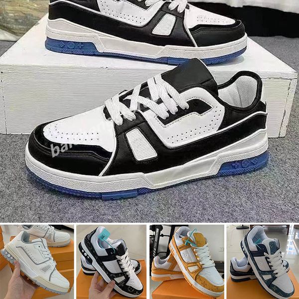 

2022 fashion printing lovers casual skate shoes designer sneakers mens women low cut platform classic black white grey trainers 39-44 b8