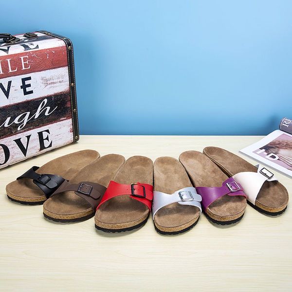 

2023 new classic women slippers mens summer beach sandals cork slippers new ladies flip flops slides double metal platform sandals loafers s, Black