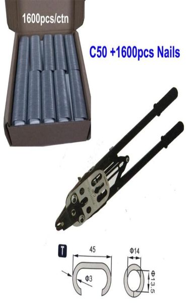 

pneumatic tools c45 c50 professional manual ring plier gabion fixing c nailer stapler nails for cages fence connectonly nails4034563